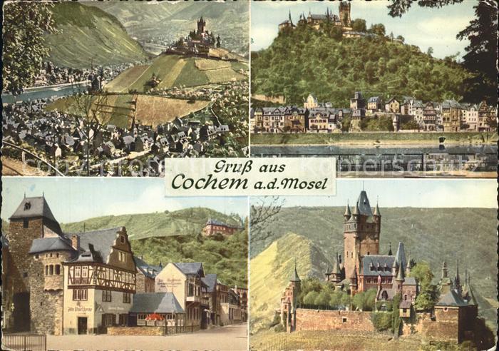 Cochem Mosel Schloss Moselblick Dorfpartie