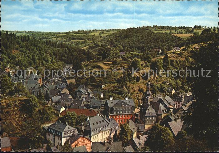 Monschau Montjoie NRW Stadtblick