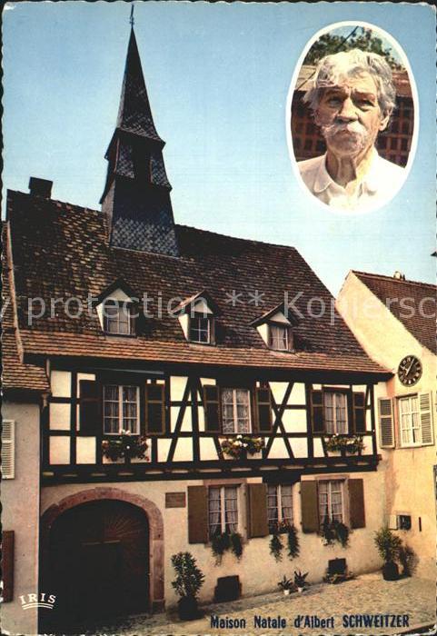 Kaysersberg Haut Rhin Maison Natale d_Albert Schweitzer Portr