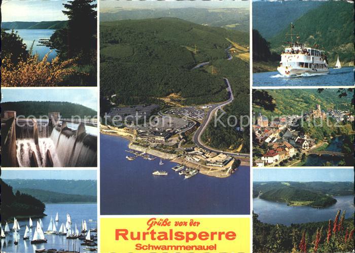 Heimbach Schwammenauel Rurtalsperre Fliegeraufnahme Stauwehr Segelregatta Ausflu