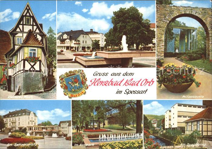 Bad Orb Kleinstes Haus Brunnen Philippsquelle Salinenplatz Kurpark Quellenring