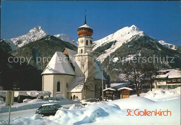 St Gallenkirch Vorarlberg Kirche Winteridyll