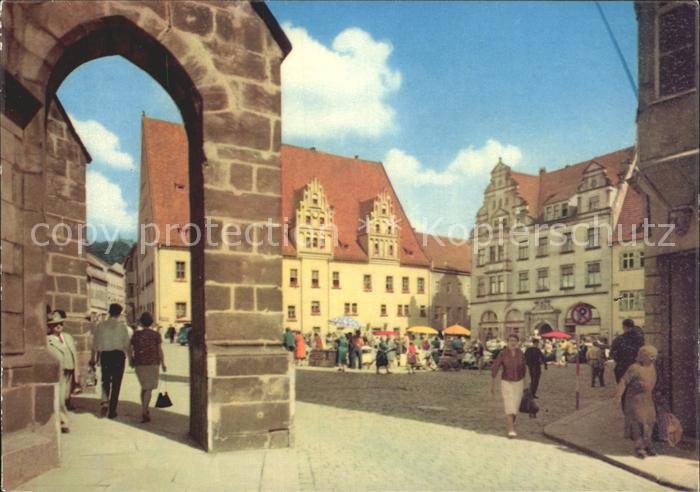 Meissen Elbe Sachsen Marktplatz Rathaus
