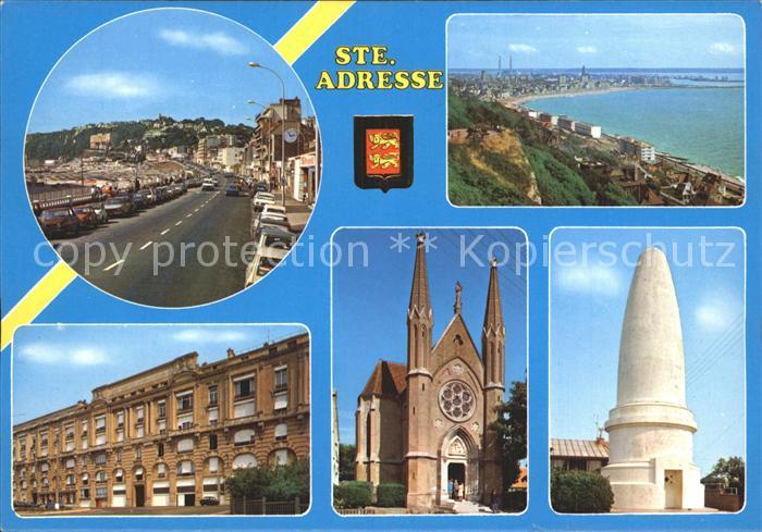 Sainte-Adresse Vue d ensemble La Table de Orientation Le Nice Havrais Notre Dame