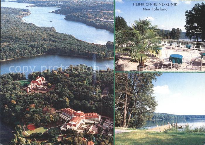 Neu Fahrland Fliegeraufnahme Heinrich Heine Klinik Terrasse See