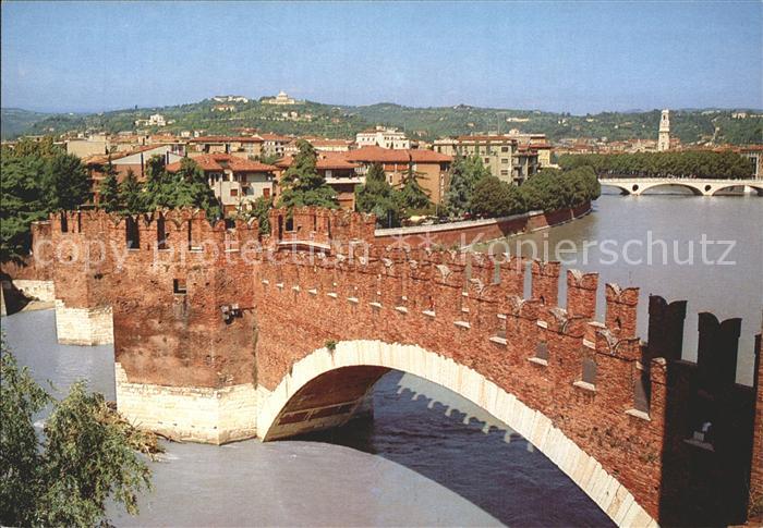 Verona Veneto Ponte Scalgero e panorama