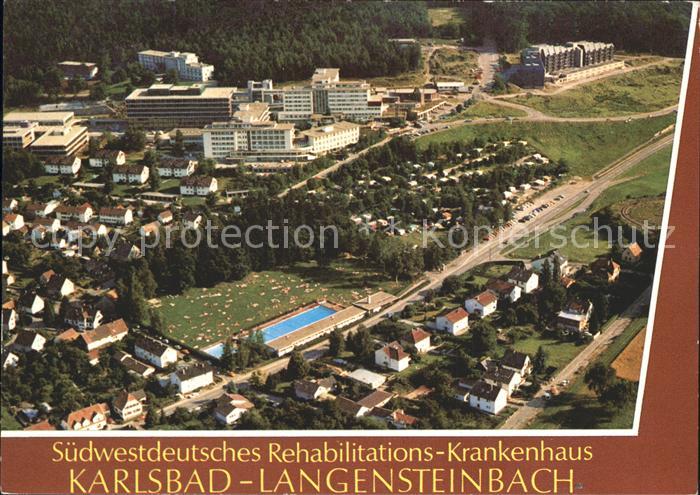 Langensteinbach Karlsbad Rehabilitations Krankenhaus Fliegeraufnahme