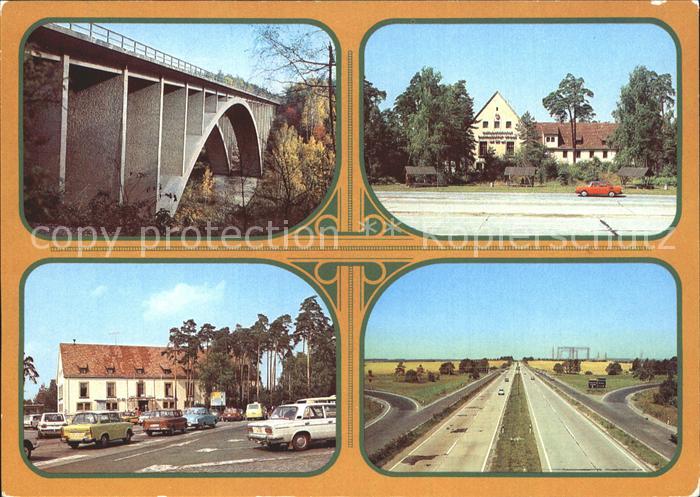 Hermsdorf Sachsen Altenburg Teufelstalbruecke Mitropa Autobahnhotel Hermsdorfer