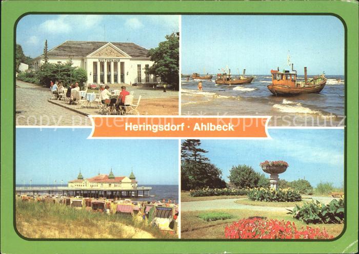 Ahlbeck Ostseebad Kulturhaus Heringsdorf Strand Seebruecke Kuranlagen