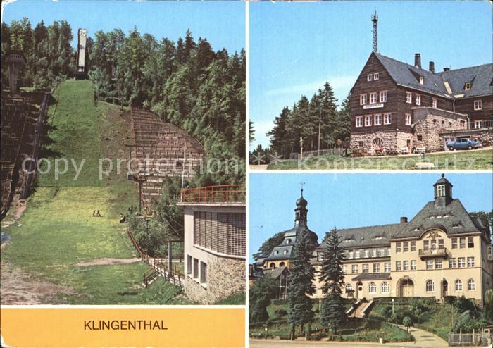Klingenthal Vogtland Gr Aschbergschanze Jugendherberge Klement Gottwald Rathaus