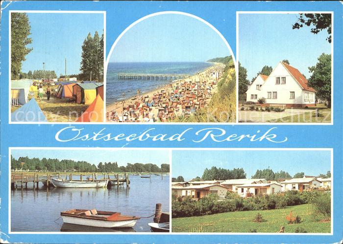Rerik Ostseebad Zeltplatz Strand Ausbildungsstaette Salzhaff mit Bungalowsiedlun