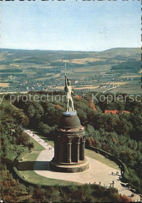 Teutoburgerwald Hermannsdenkmal Fliegeraufnahme