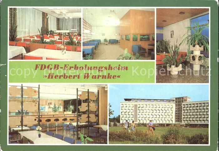 Klink Waren FDGB Erholungsheim Herbert Warnke Restaurant Klubraum Empfangshalle