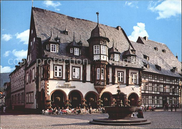 GOSLAR Harz Niedersachsen Marktplatz mit Hotel Kaiserworth