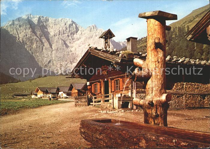 Eng Karwendel Eng Alm Brunnentrog