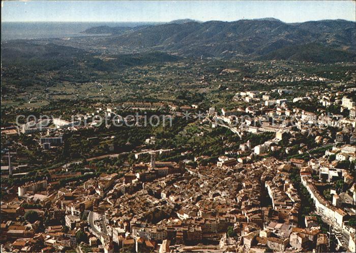 Grasse Alpes Maritimes Vue generale aerienne