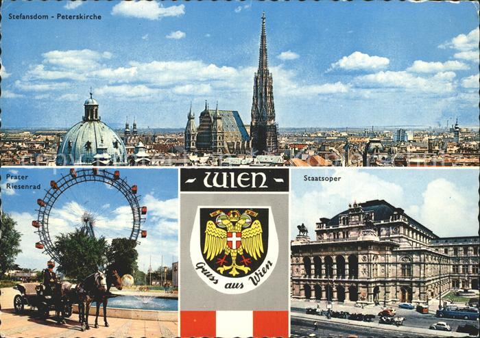 Wien Stefansdom Peterskirche Prater Riesenrad Staatsoper