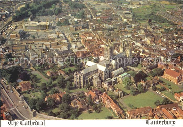 Canterbury Kent Fliegeraufnahme with Cathedral