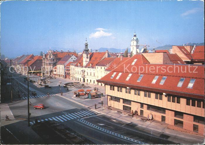 Maribor Marburg Drau Strassenpartie