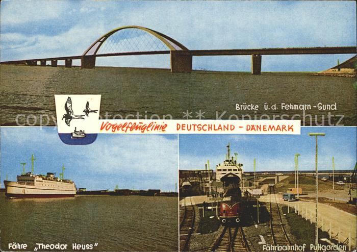 Puttgarden Faehrbahnhof Fehmarn-Sund-Bruecke Faehre Thedor Heuss
