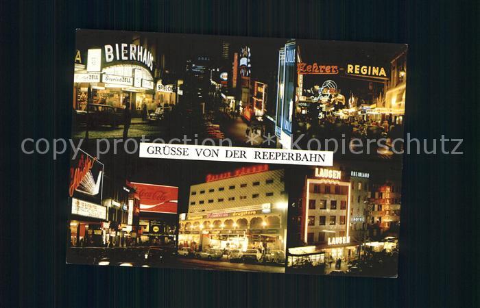 HAMBURG  CITY St. Pauli Reeperbahn bei Nacht