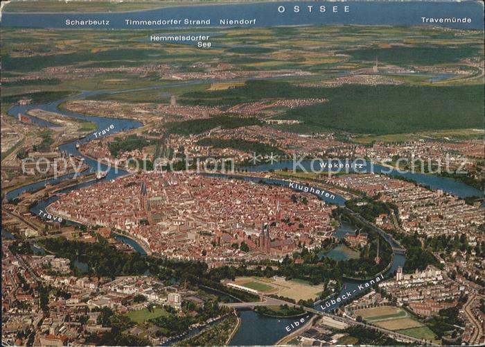 LueBECK  CITY Fliegeraufnahme