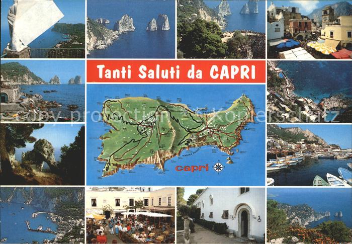 Capri mit Karte