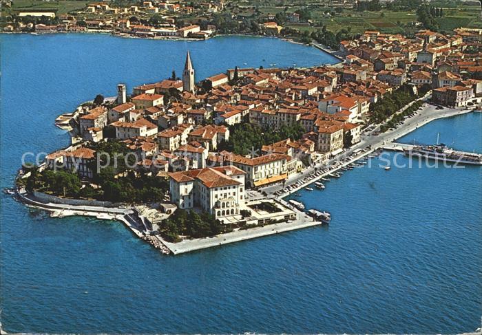 Porec Plava Laguna Fliegeraufnahme