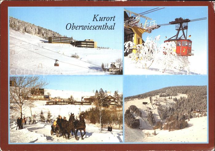 Oberwiesenthal Erzgebirge Seilbahn Skischanze Pferdeschlitten Hotel-Fichtelberg