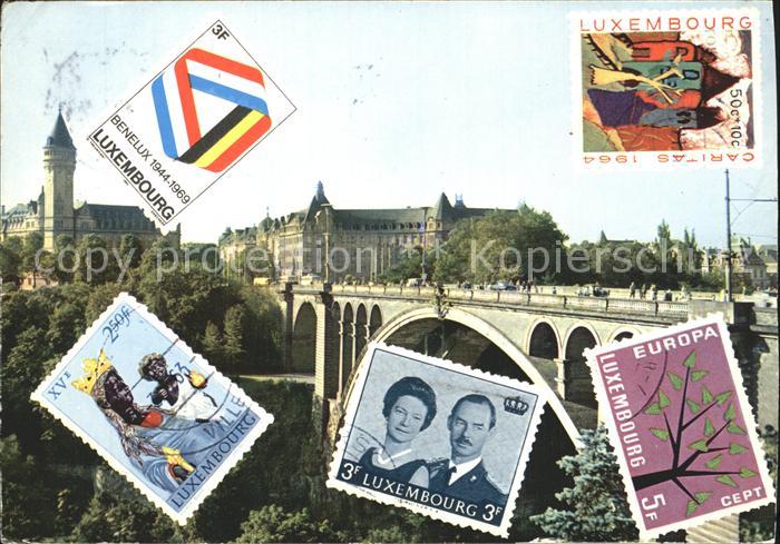 LUXEMBOURG  Luxemburg Pont Adolphe et Caisse d`Epargne