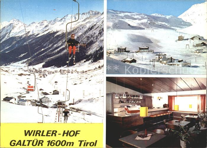 Galtuer Tirol Wirler Hof Sessellift