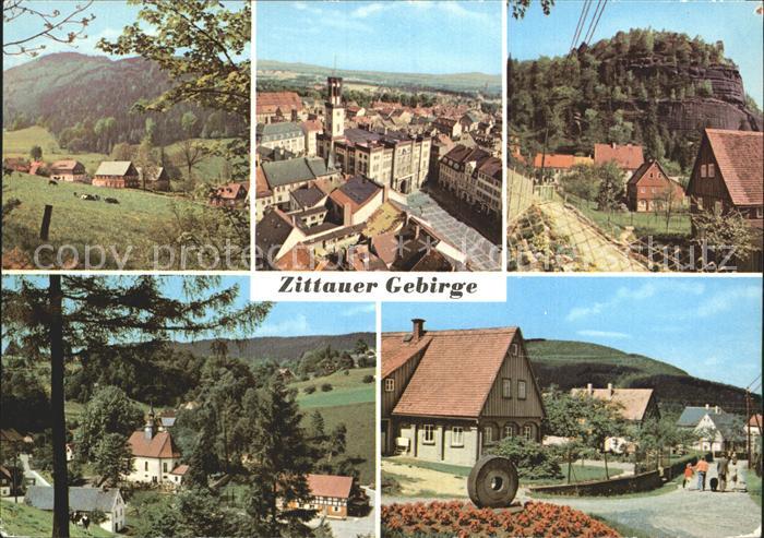 Zittau Waltersdorf mit Lausche Berg-Oybin Lueckendorf Jonsdorf