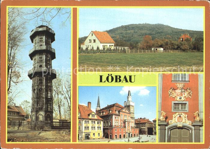Loebau Sachsen Aussichtsturm Rathaus