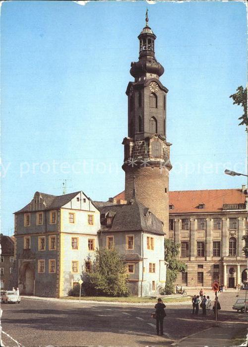 Weimar Thueringen Schlossturm mit Bastille