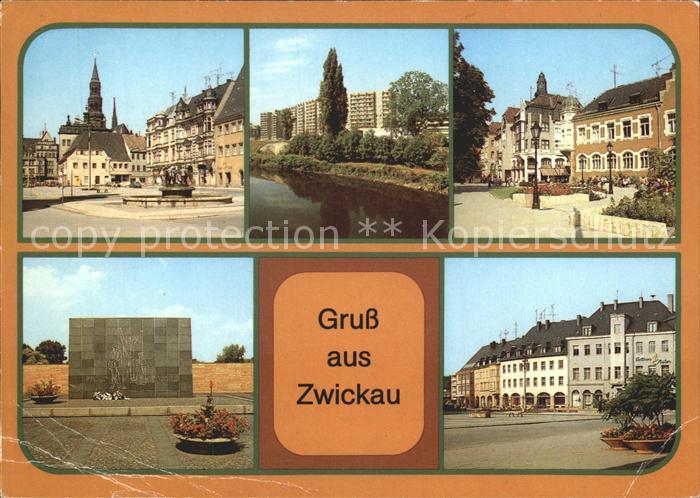 Zwickau Sachsen Hauptmarkt Plauensche Strasse