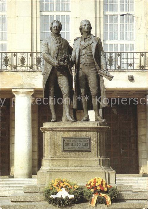 Weimar Thueringen Goethe- und Schillerdenkmal