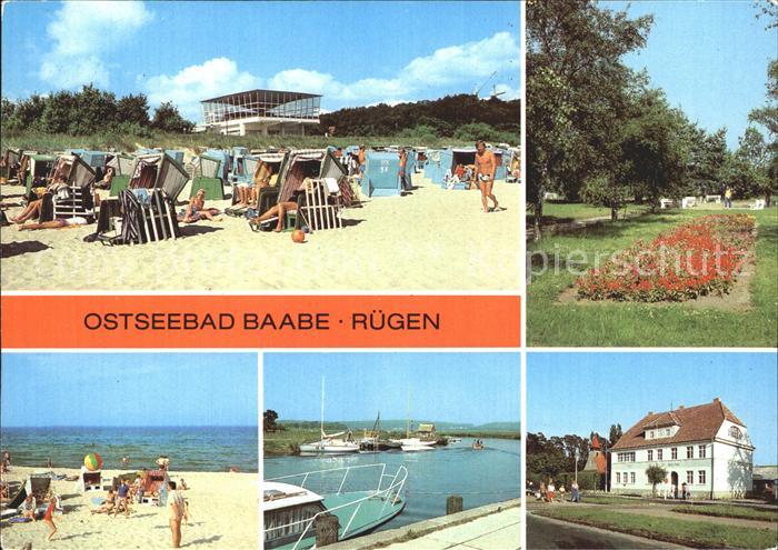 Baabe Ostseebad Ruegen Strand Hafen Konzertplatz
