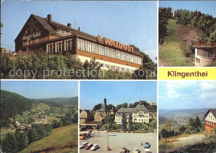 Klingenthal Vogtland Sporthotel Waldgut Grosse Aschbergschanze Platz der Einheit
