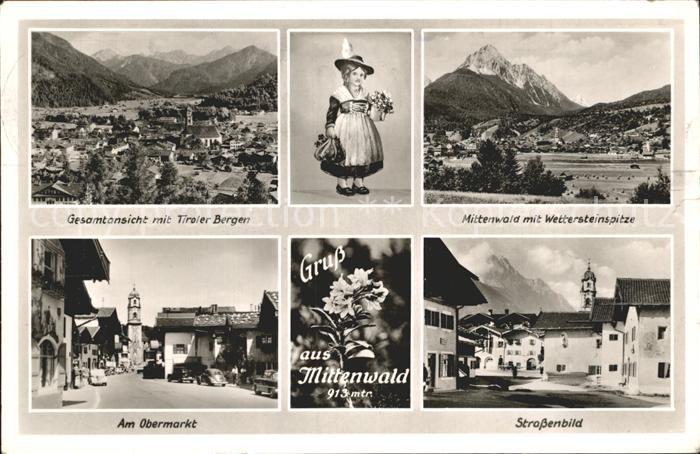 Mittenwald Karwendel Tirol Obermarkt Wettersteinspitze