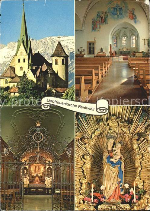 Rankweil Vorarlberg Liebfrauenkirche gegen Schweizer Hauptschiff Gnadenkapelle