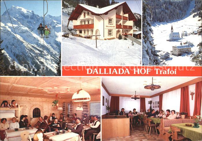 Trafoi Suedtirol Dalliada Hof Speiseraum Sessellift Panorama