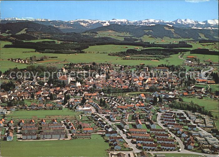 Isny Allgaeu Fliegeraufnahme