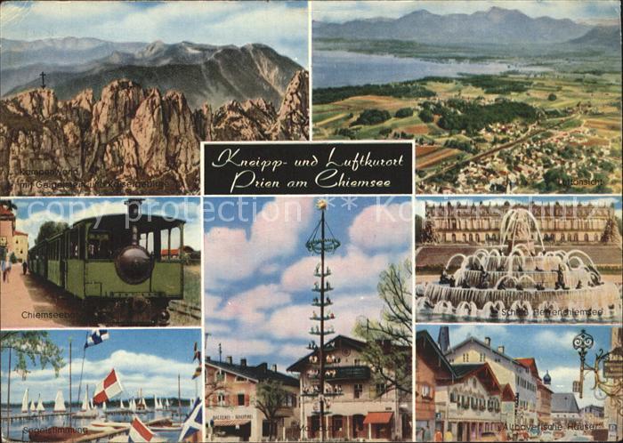 Prien Chiemsee Chiemseebahn Schloss Herrenchiemsee Kampenwand