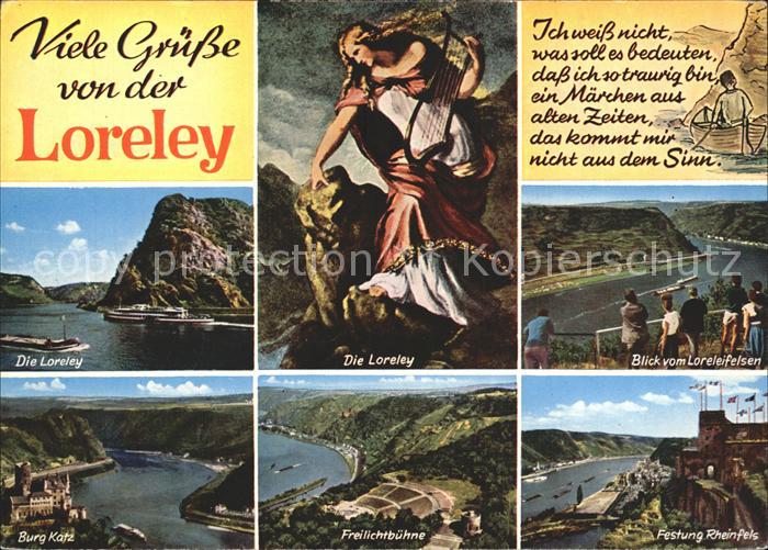 Loreley Lorelei Freilichtbuehne Burg Katz Festung Rheinfels