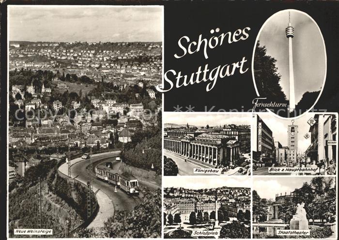 STUTTGART  CITY Fernsehturm Koenigsbau Schlossplatz