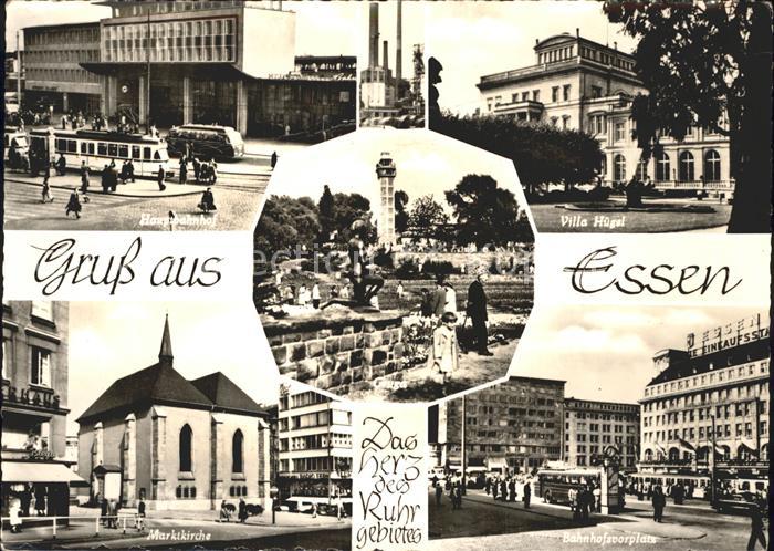 Essen Ruhr Marktkirche Villa Huegel Bahnhofsvorplatz