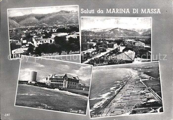 Marina di Massa Torre Fiat Veduta delle Alni Apuane