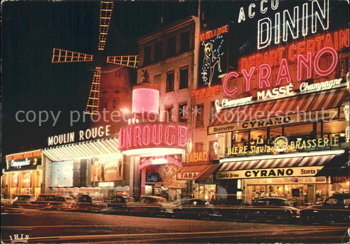 Paris Le Moulin Rouge Nacht