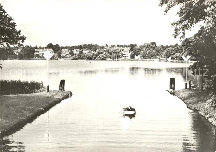 Flecken Zechlin Einfahrt in den Schwarzen See