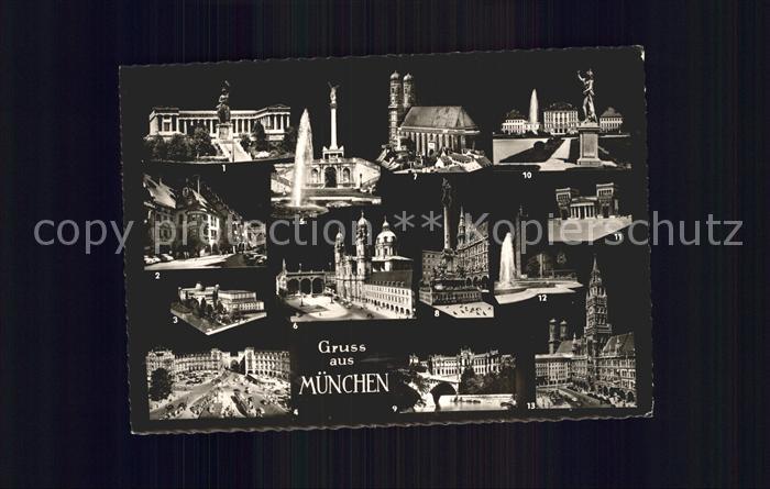 Muenchen Bayern Bavaria mit Ruhmeshalle Deutsches Museum Karlsplatz